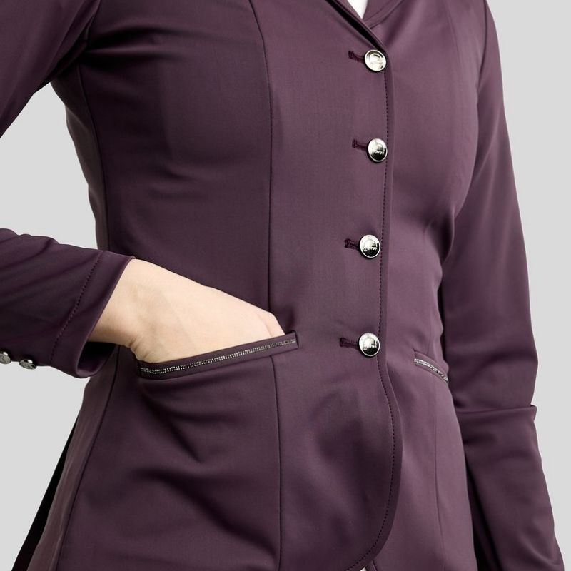 Competition Jacket MoKira Softshell Gun Metal Crystals Fig