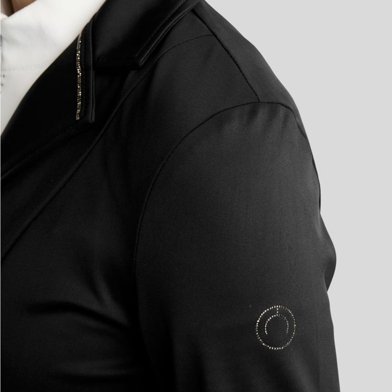 Competition Jacket MoKira Softshell Gun Metal Crystals Black
