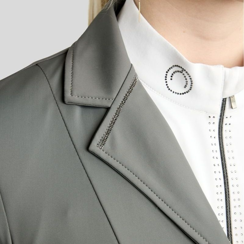 Competition Jacket MoKira Softshell Gun Metal Crystals Grey