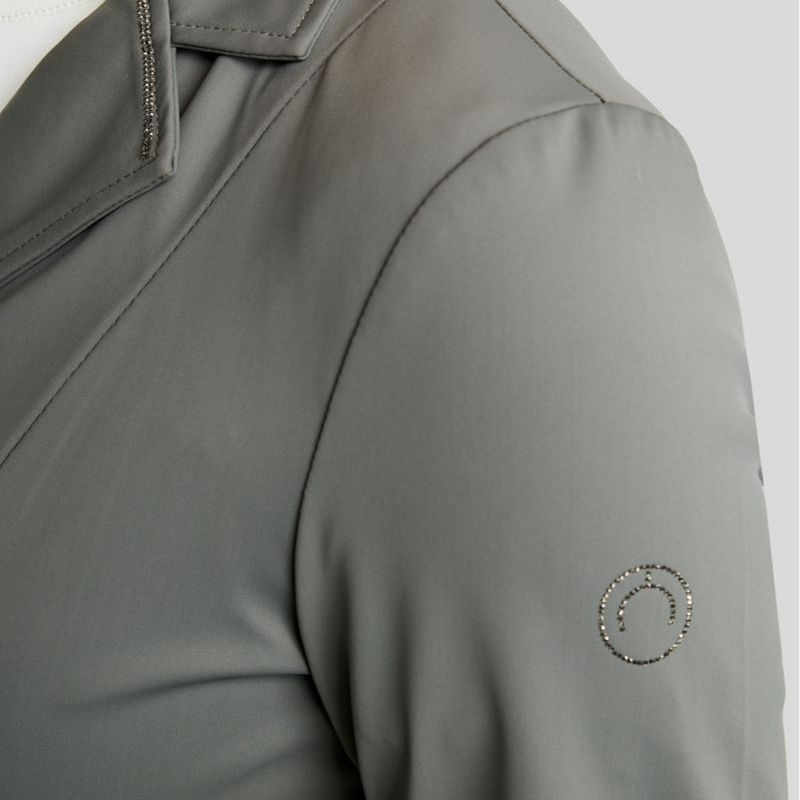 Competition Jacket MoKira Softshell Gun Metal Crystals Grey