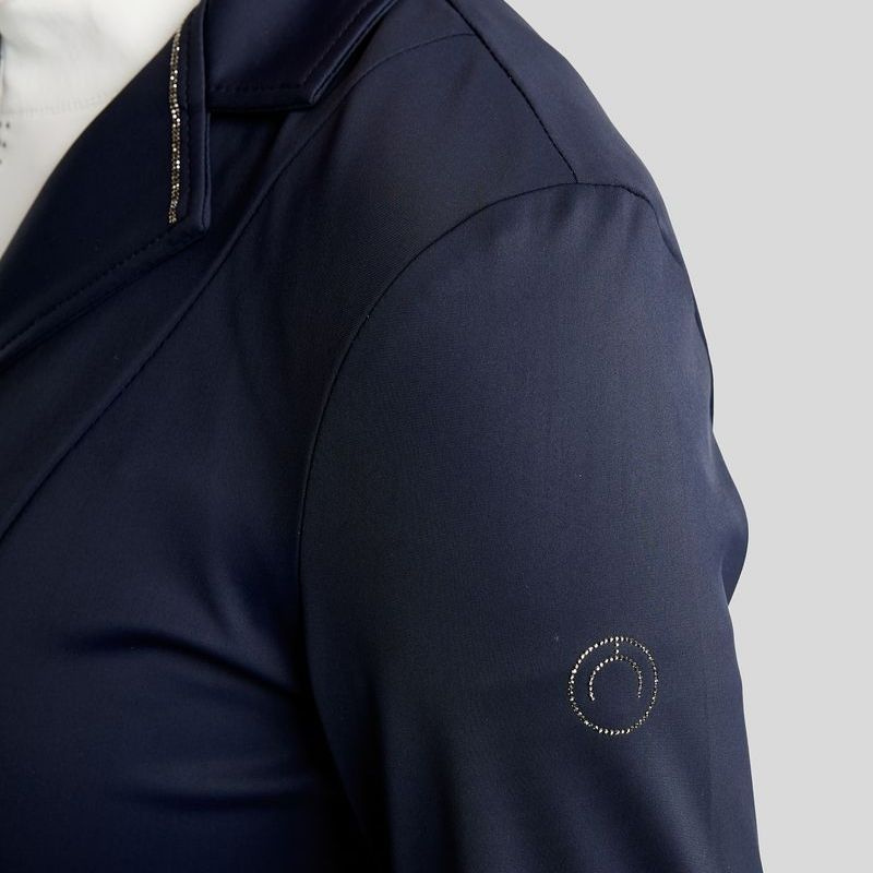 Competition Jacket MoKira Softshell Gun Metal Crystals Navy Blue