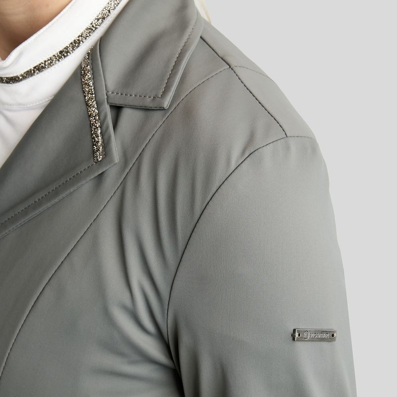 Competition Jacket MoKelly Softshell Gun Metal Crystals Grey