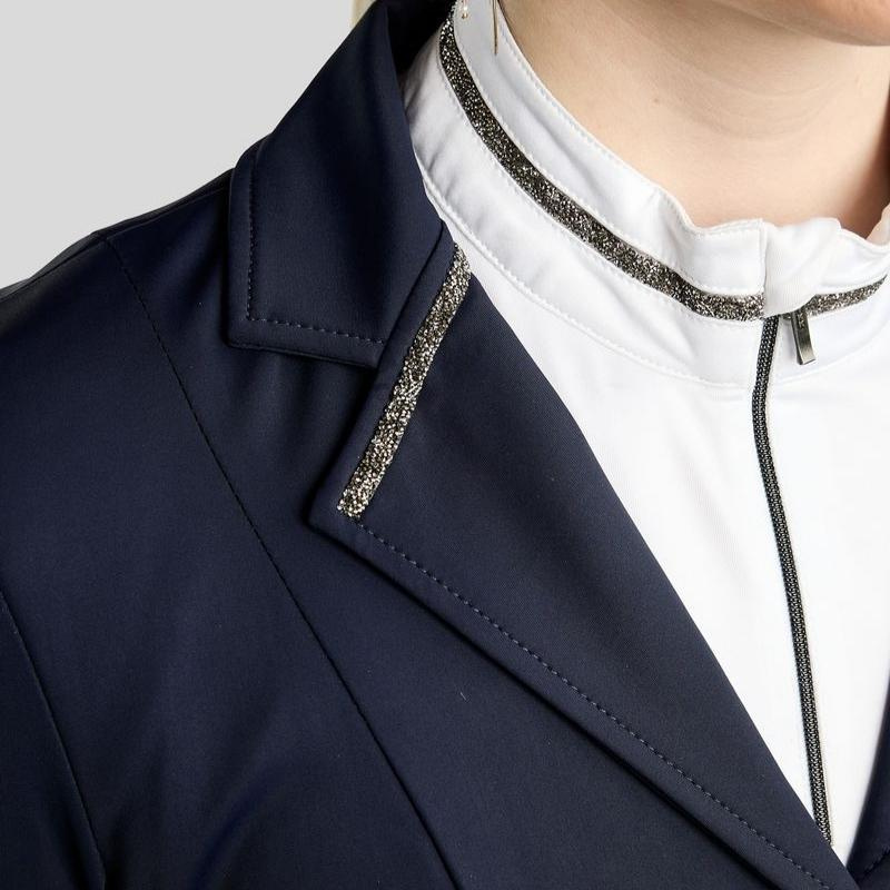 Competition Jacket MoKelly Softshell Gun Metal Crystals Navy Blue