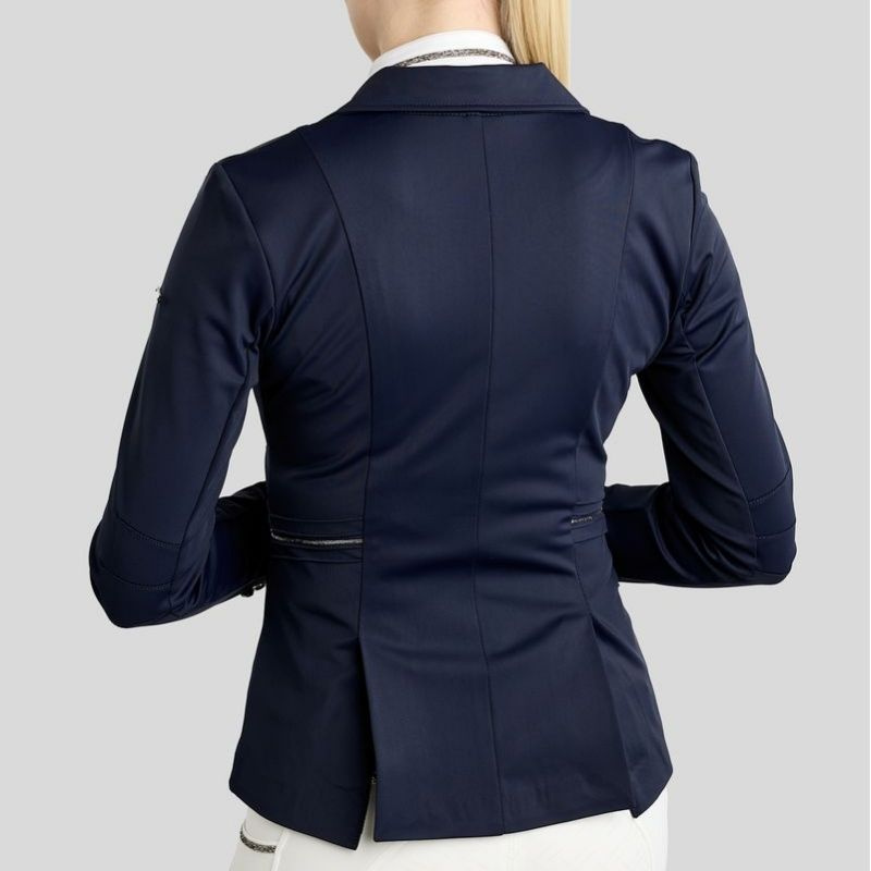 Competition Jacket MoKelly Softshell Gun Metal Crystals Navy Blue