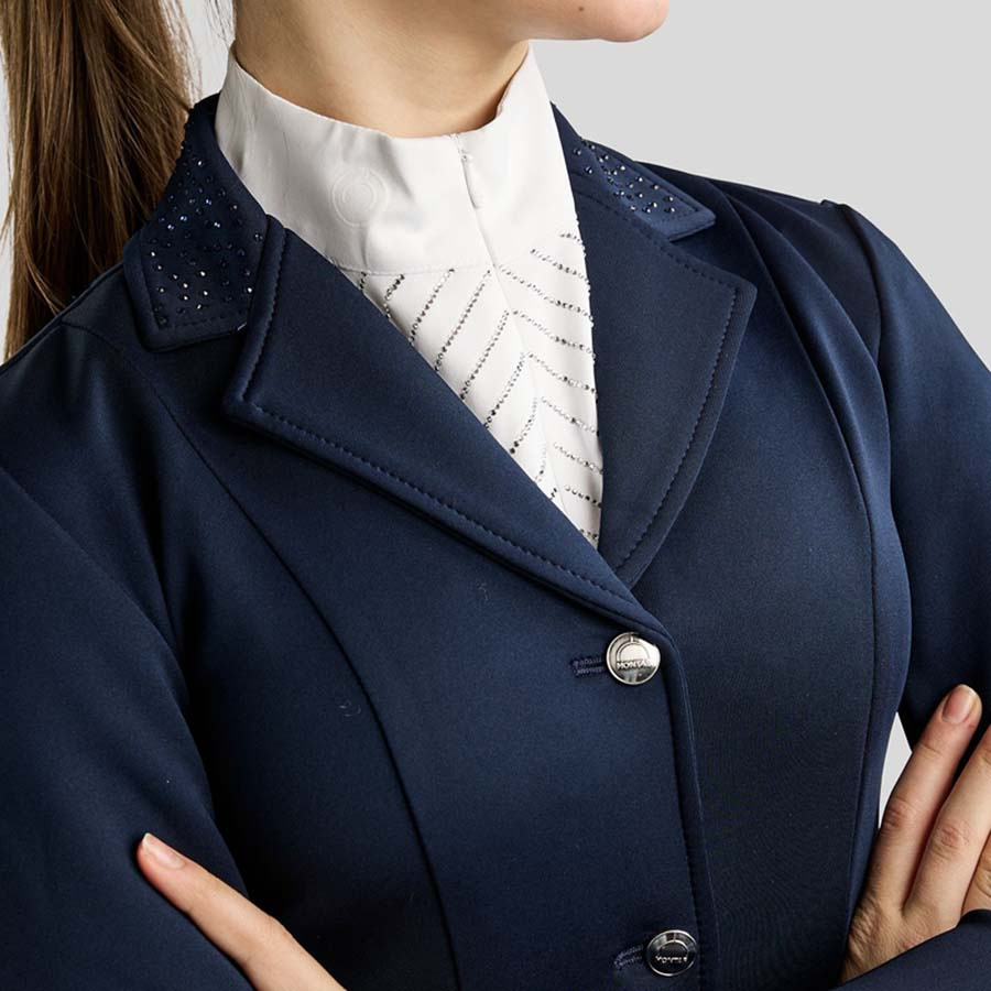 Competition Jacket Kids/Junior Crystals Navy Blue