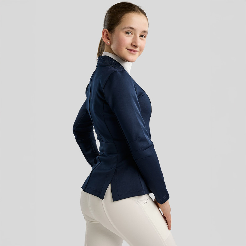 Competition Jacket Kids/Junior Crystals Navy Blue