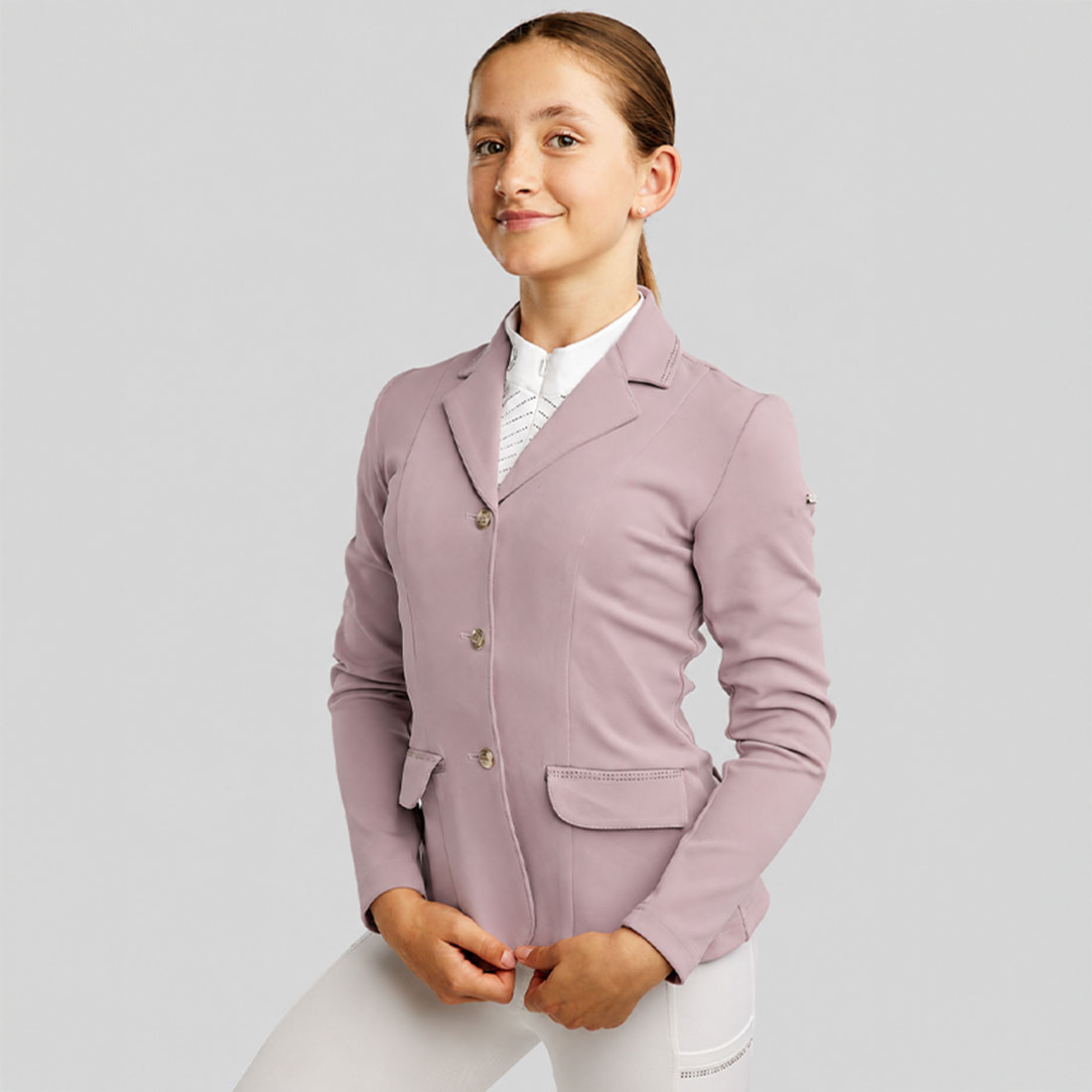 Competition Jacket Kids/Junior MoBlair Champagne Crystals Cheeky Pink