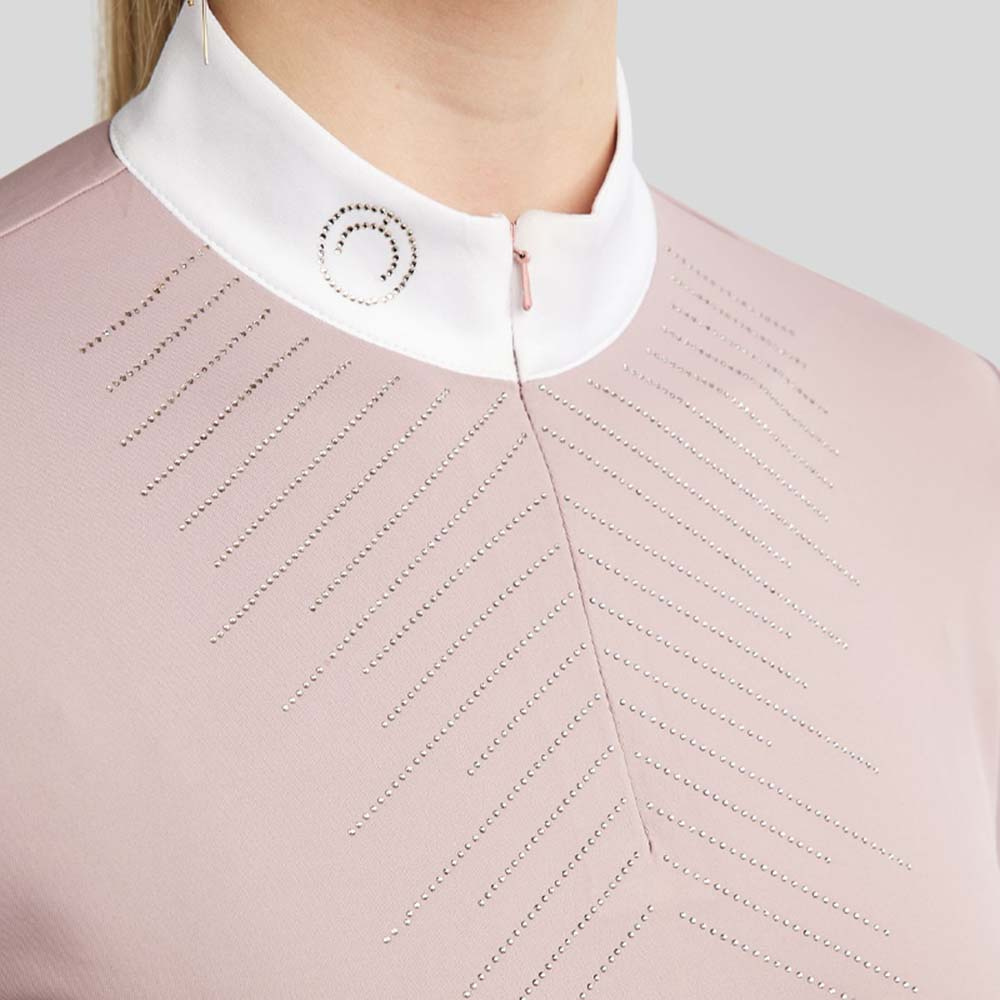 Competition Top MoSparkle Champagne Crystals Blush