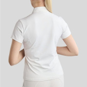 Competition Top MoMaddy Short Sleeve Gun Metal Crystals White Competition Top MoMaddy Short Sleeve Gun Metal Crystals White