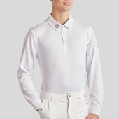 Men's Competition Shirt MoWill Long Sleeve White Men's Competition Shirt MoWill Long Sleeve White