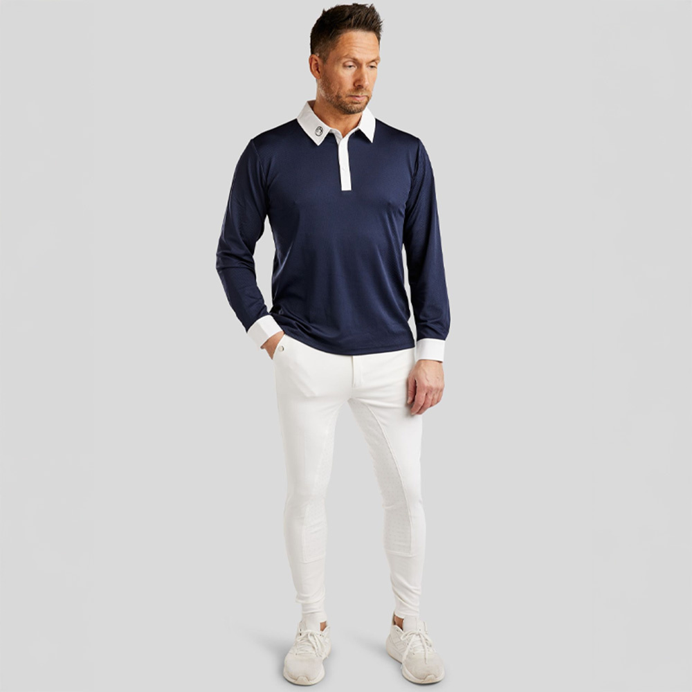 Men's Competition Shirt MoWill Long Sleeve Navy Blue