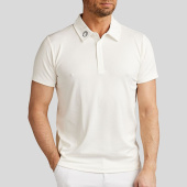 Men's Competition Shirt MoWill Short Sleeve White Men's Competition Shirt MoWill Short Sleeve White