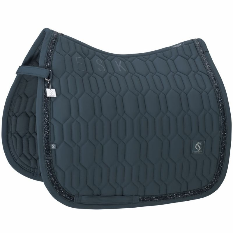 Dressage Saddle Pad Softshell Jewel Classic Sports Green
