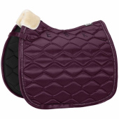 Dressage Saddle Pad Satin Crystal Bordeaux Dressage Saddle Pad Satin Crystal Bordeaux