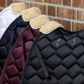 Dressage Saddle Pad Satin Crystal Bordeaux Dressage Saddle Pad Satin Crystal Bordeaux