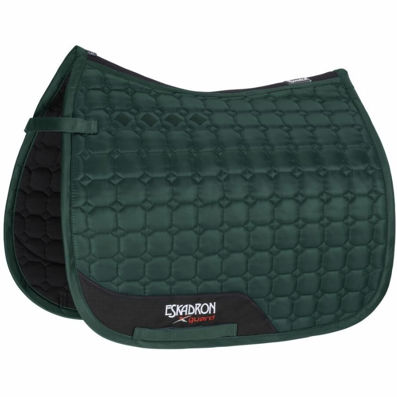 Dressage Saddle Pad Glossy Compact Green