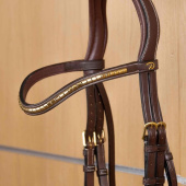 V-shaped Browband Brass Clincher Dyon Collection Brown V-shaped Browband Brass Clincher Dyon Collection Brown