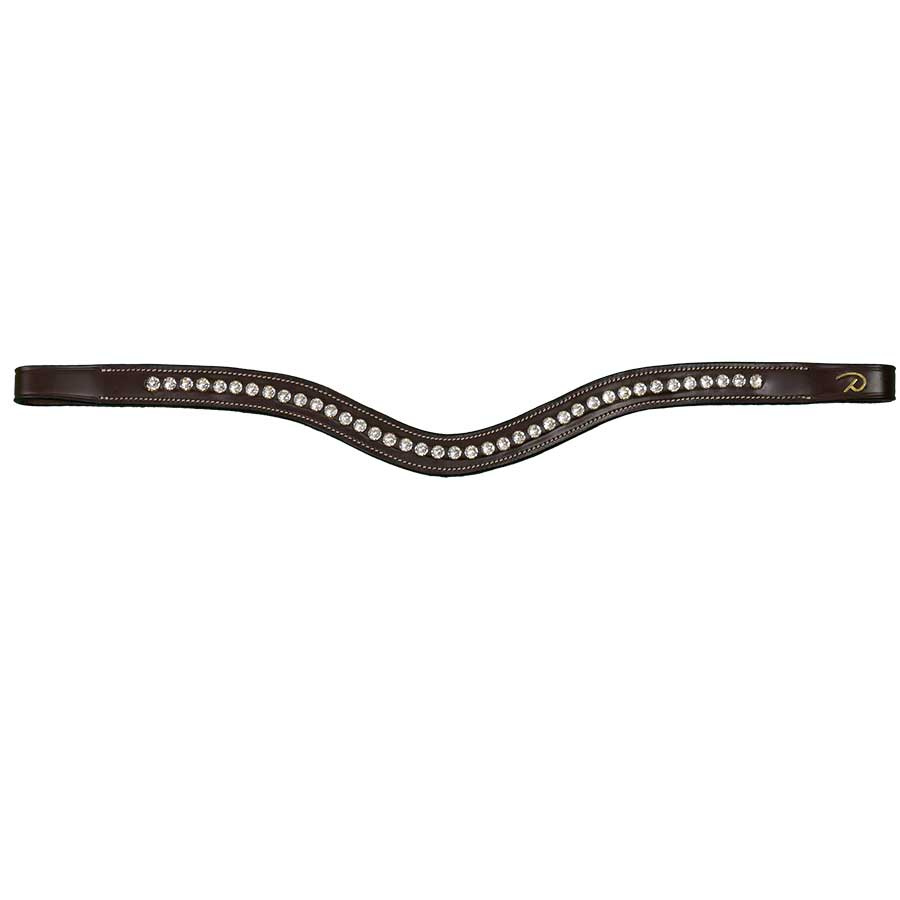 V-shaped Browband Swarovski DC Brown