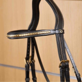 Brass Clincher Browband Dyon Collection Black Brass Clincher Browband Dyon Collection Black
