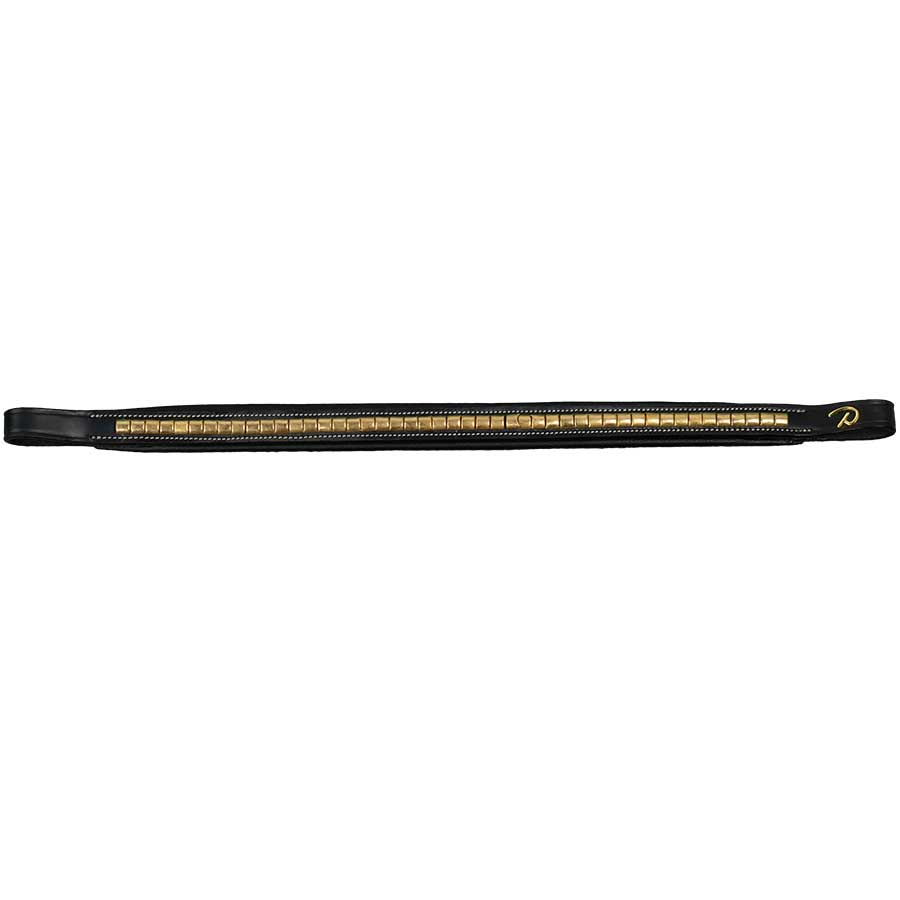 Brass Clincher Browband Dyon Collection Black