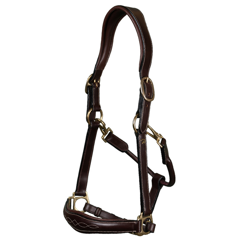 Grooming Halter Artificial Leather Anatomic DC Brown