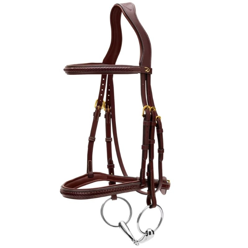 Bridle without Flash Plaited Dyon Collection Brown