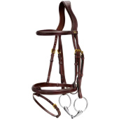 Raised Combination Bridle DC Brown Raised Combination Bridle DC Brown