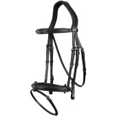 Raised Combination Bridle DC Black Raised Combination Bridle DC Black