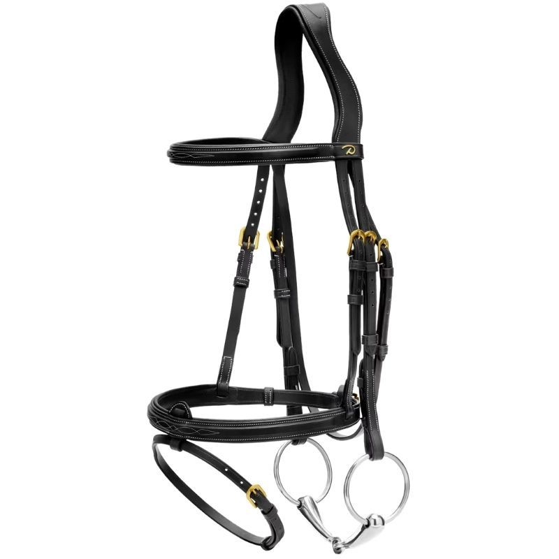 Raised Combination Bridle DC Black