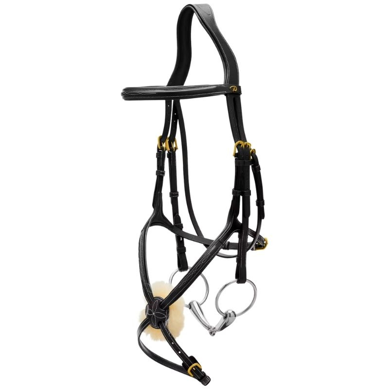 Figure 8 Noseband Bridle Dyon Collection Black