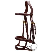 Double Noseband Bridle Dyon Collection Brown Double Noseband Bridle Dyon Collection Brown