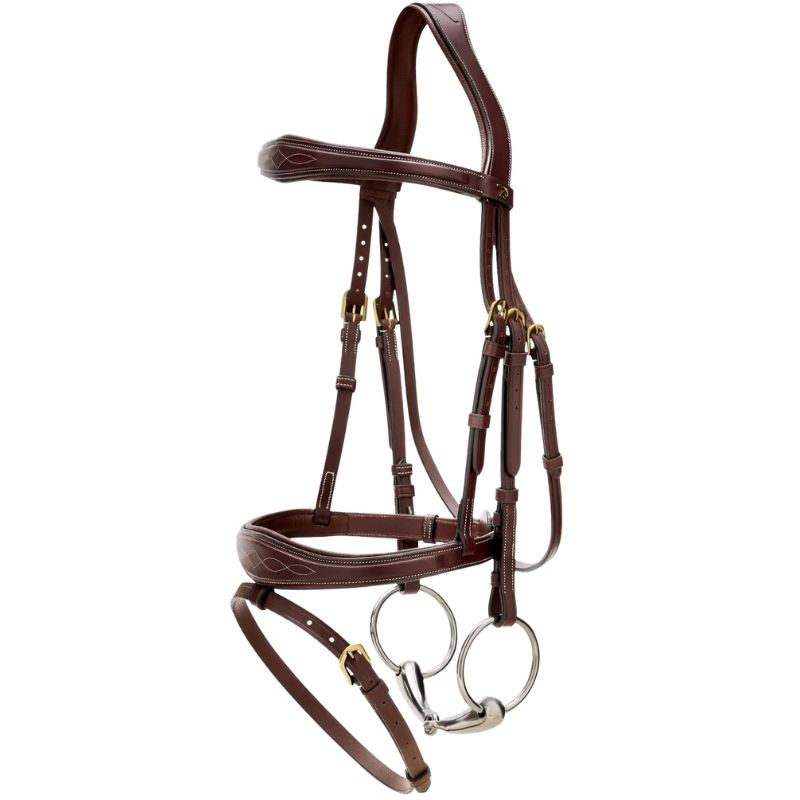 Anatomical Combination Bridle DC Brown