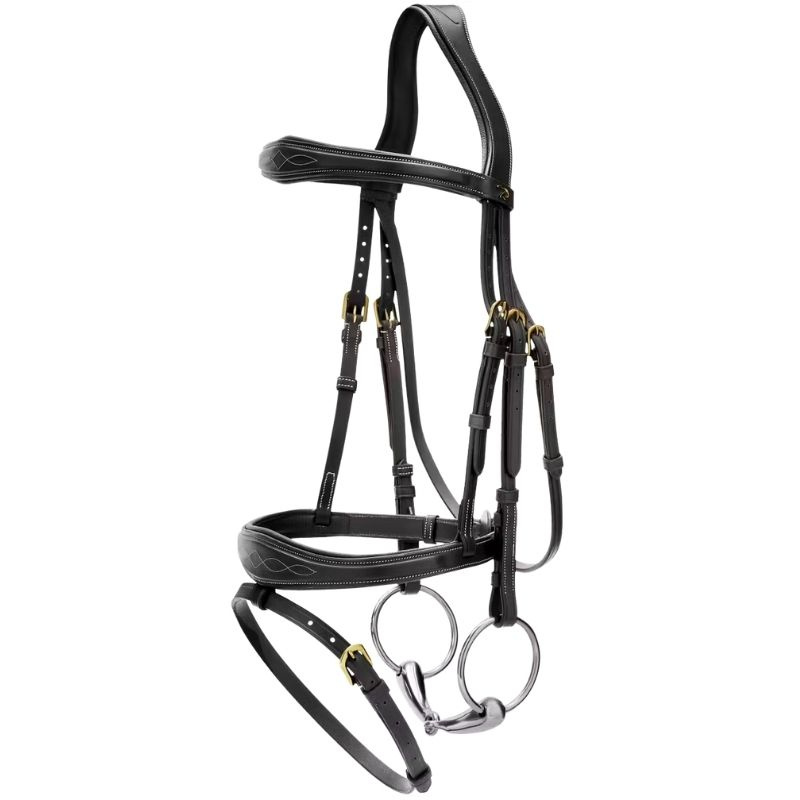 Anatomical Combination Bridle DC Black