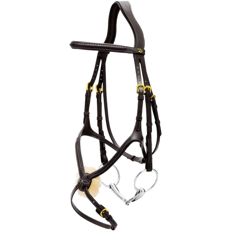 Figure 8 Noseband Bridle Plaited Dyon Collection Black