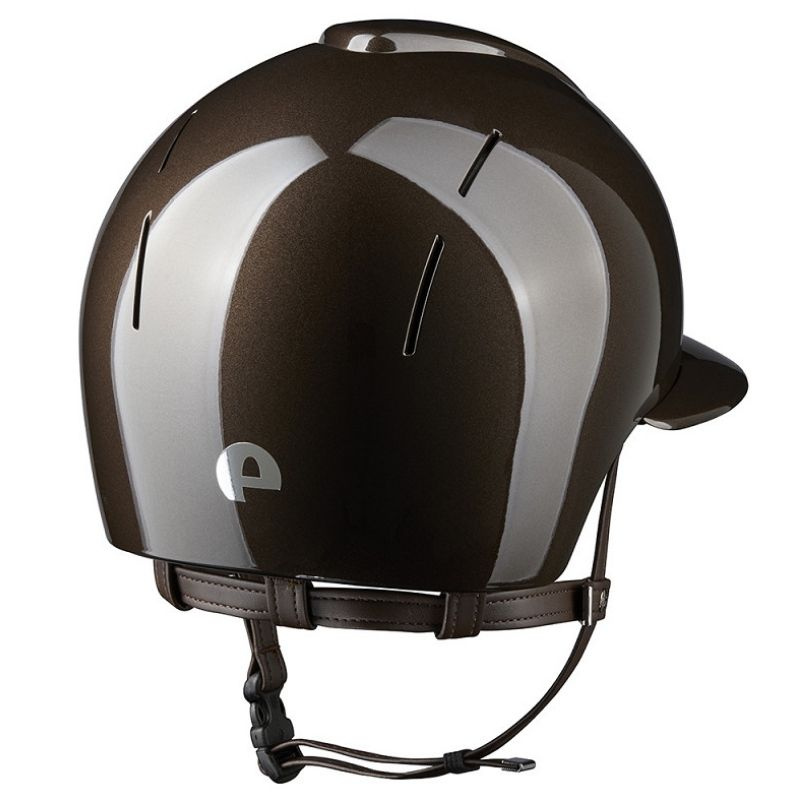 Riding Helmet Smart Nova Metal Polish Polo Brown