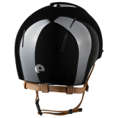 Riding Helmet Smart Nova Metal Polish Beige Strap Black Riding Helmet Smart Nova Metal Polish Beige Strap Black