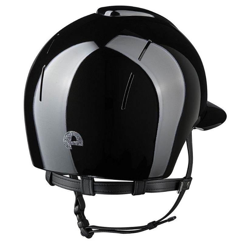Riding Helmet Smart Nova Metal Polish Polo Star Black/Silver 