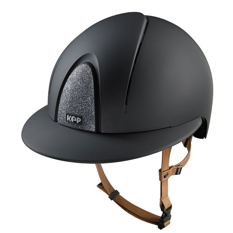 Riding Helmet Smart Nova Matt Polo Star Beige Strap Black/Silver 