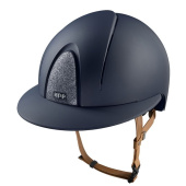 Riding Helmet Smart Nova Matt Polo Star Beige Strap Navy/Silver Riding Helmet Smart Nova Matt Polo Star Beige Strap Navy/Silver