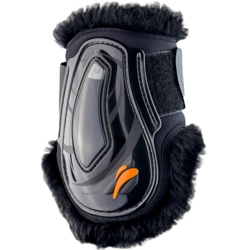 Fetlock Boots eAirshock Legend Velcro Fluffy Black