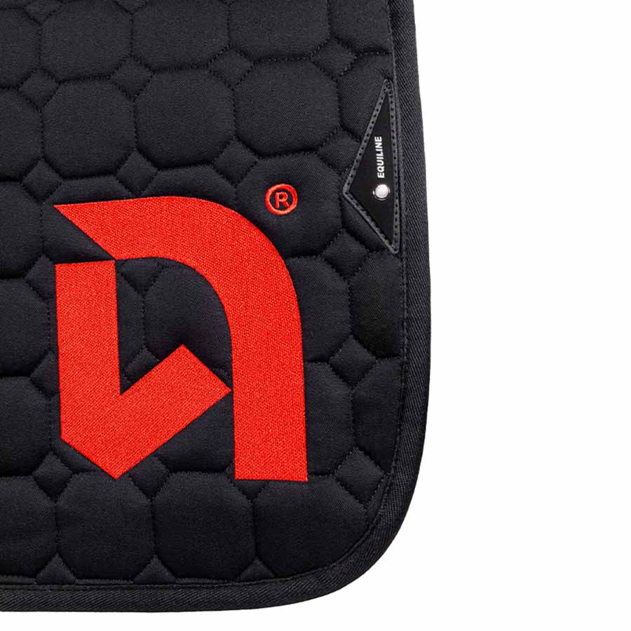 Saddle Pad Octagon Team Equinest Black/Red