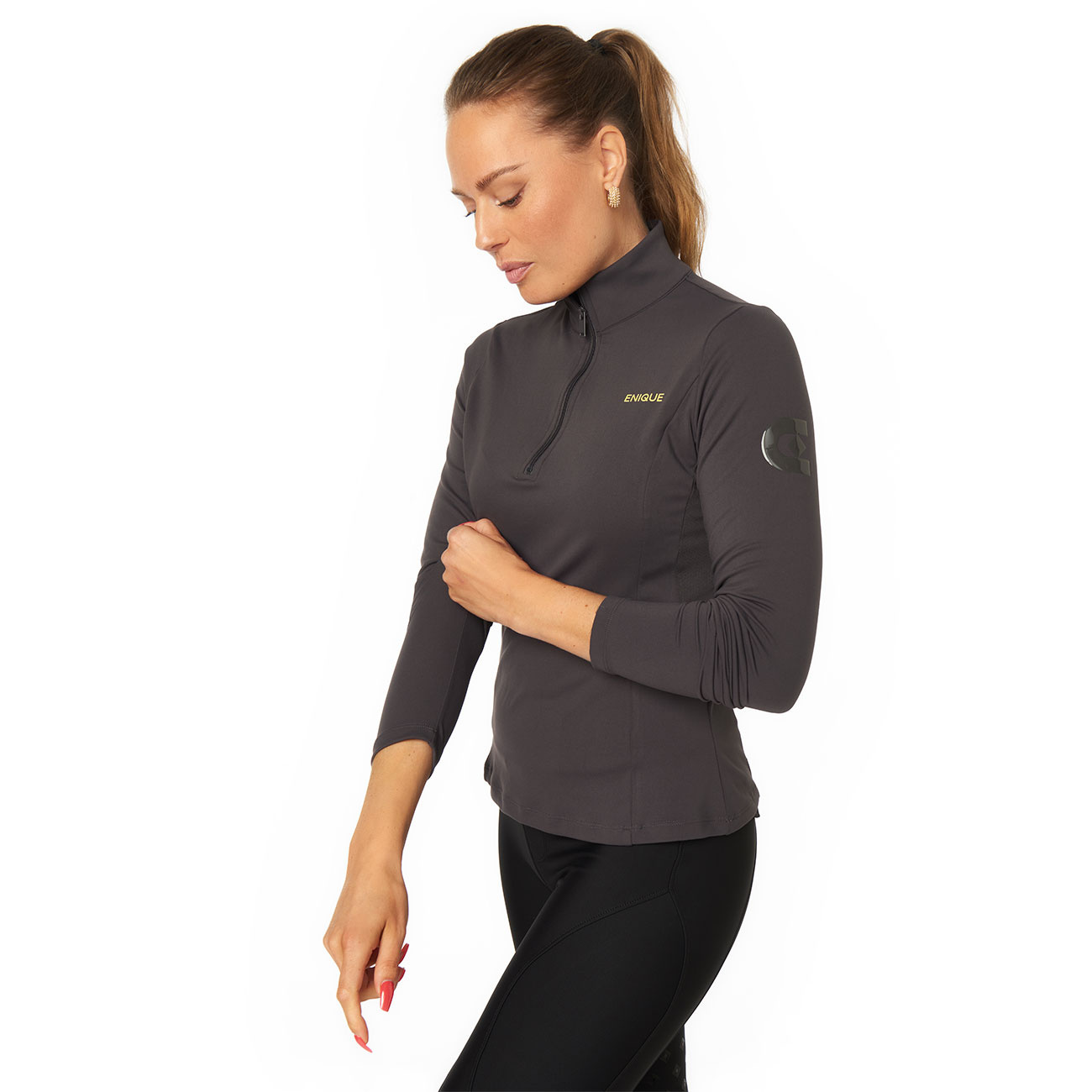 1/4 Zip Training Sweater Dark Gray