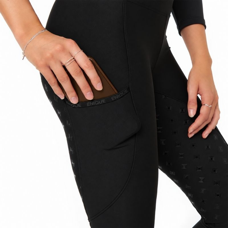 Winter Riding Tights Signature Thermo Plus Full Grip Black 450g