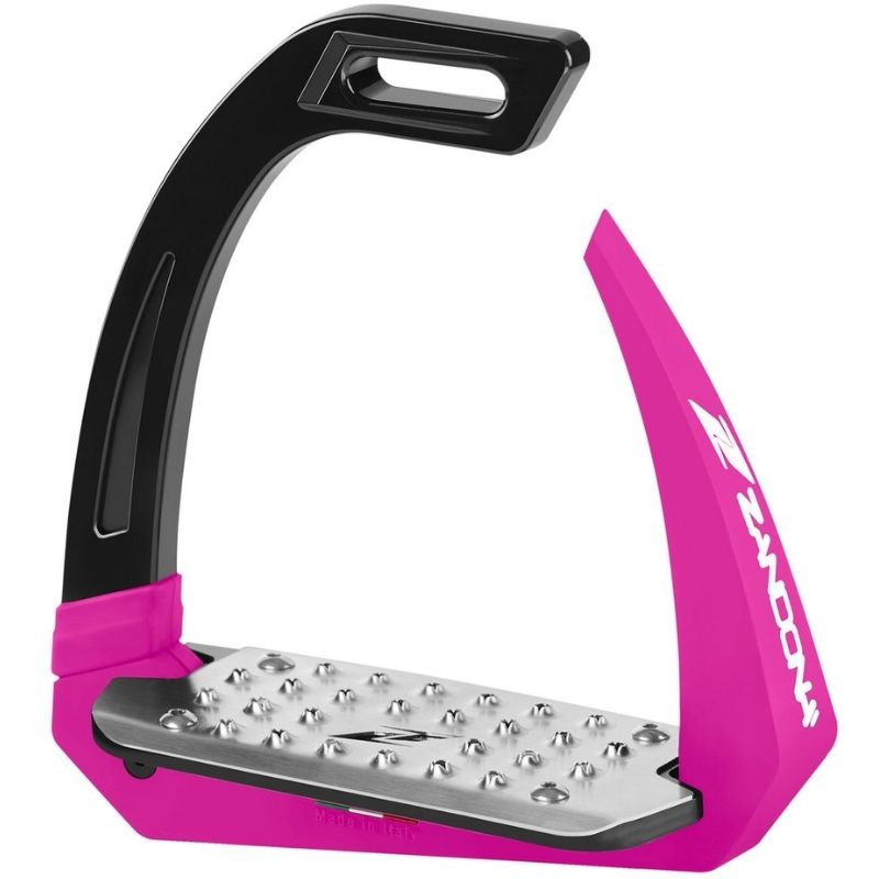 Safety Stirrups Omnia Black/Fuchsia