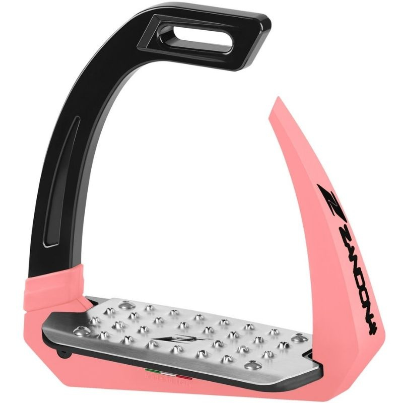 Safety Stirrups Omnia Black/Pink