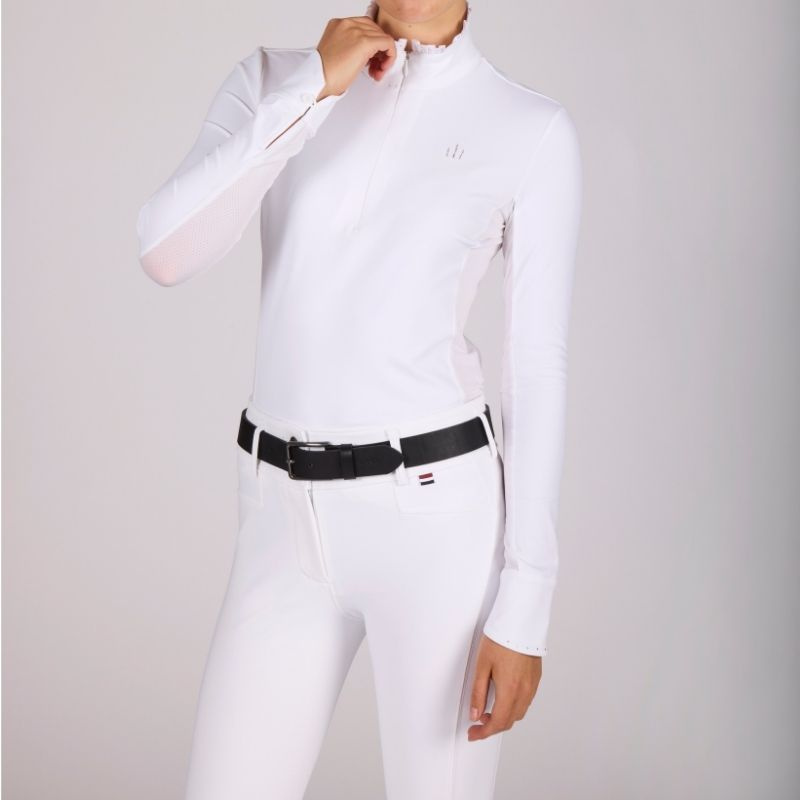Riding Breeches KLKira H Shape Knee Grip White