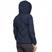 Quilted Hooded Jacket Navy Blue