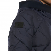 Quilted Hooded Jacket Navy Blue