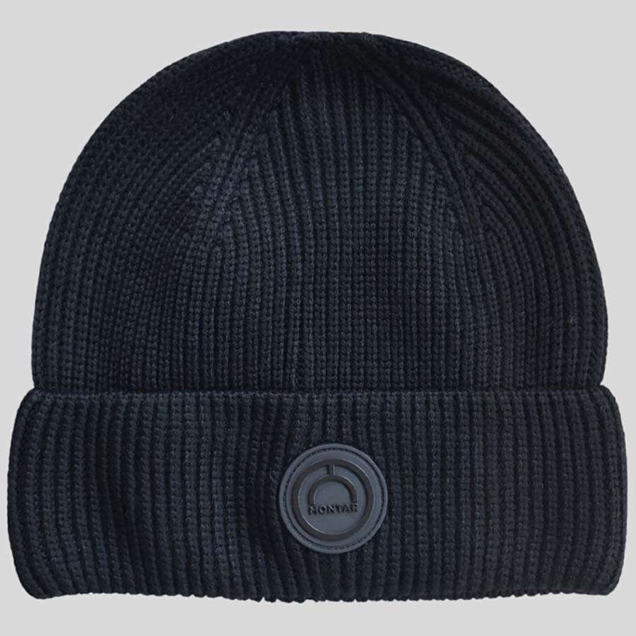 Beanie Knitted Wool Black