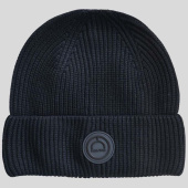 Beanie Knitted Wool Black Beanie Knitted Wool Black